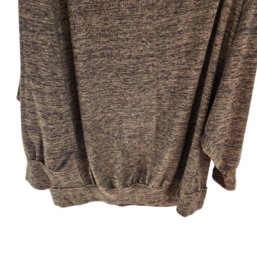 Free People Sweater Green Medium Oversized Long Sleeve Longline Pullover - Picture 9 of 9
